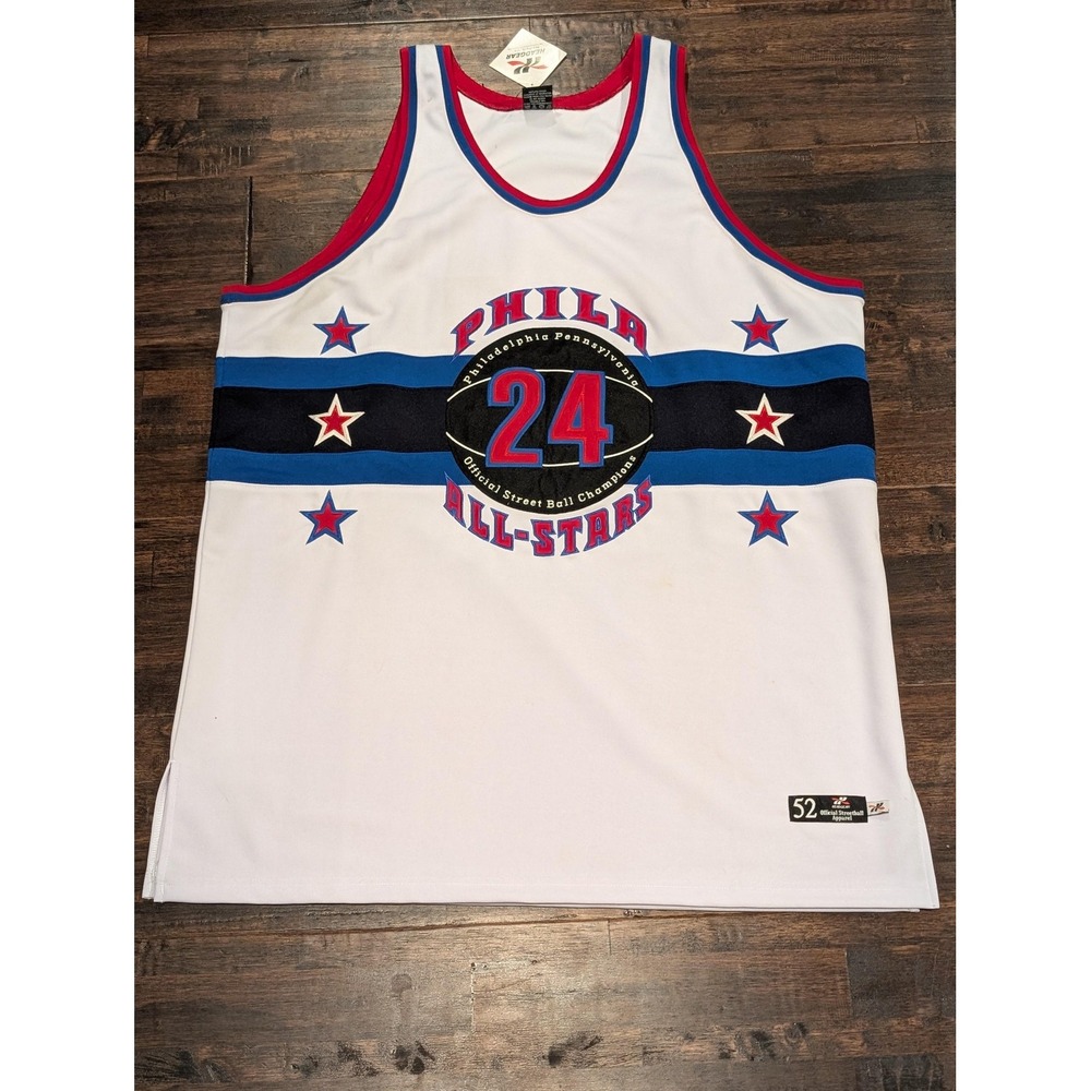 New Vintage 90s Phila All-Stars‎ Jersey Mens 2XL NBA Basketball Streetball 24